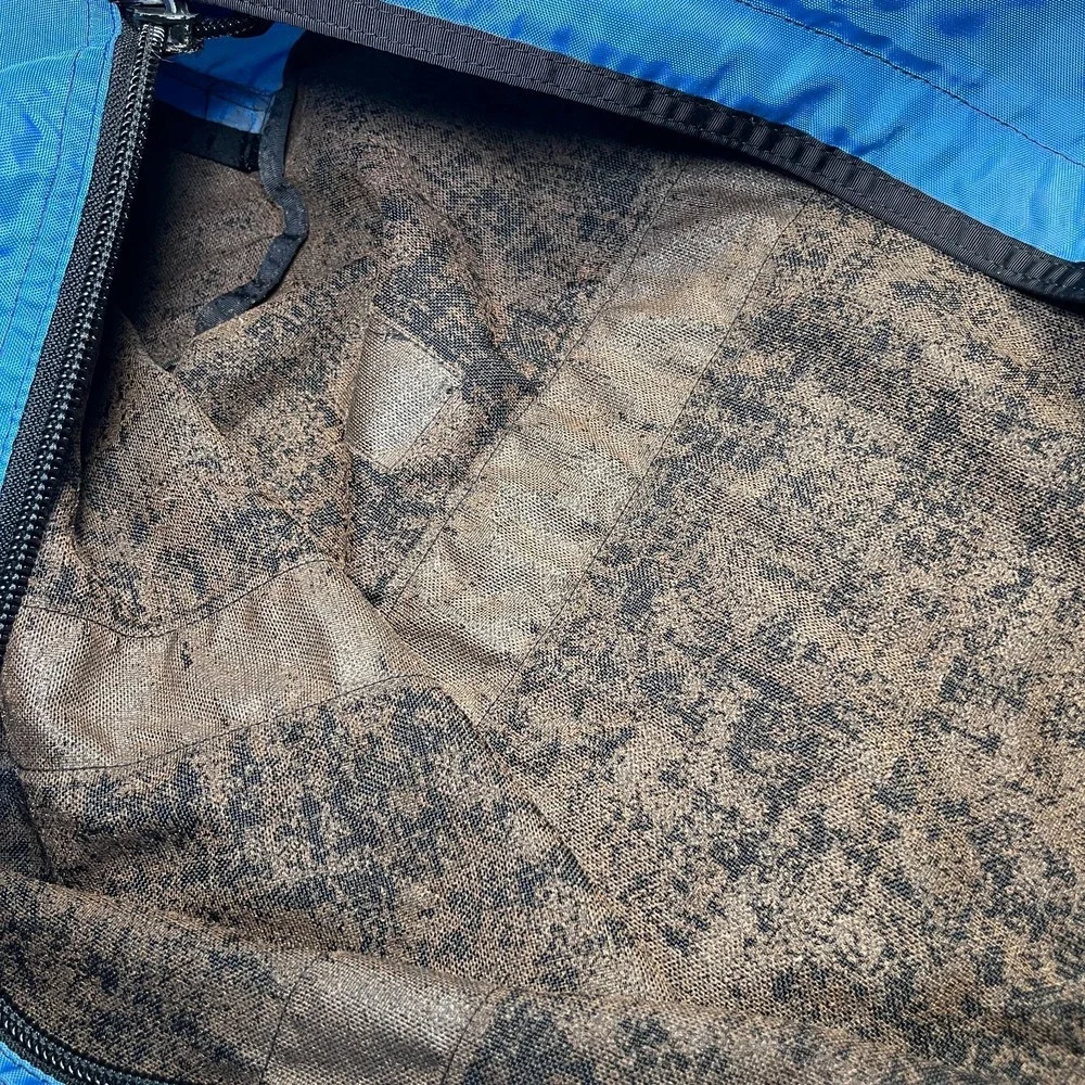 Vintage OR Outdoor Research Duffel Bag Blue Black Gym Weekender Large 28x13x11